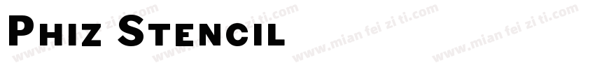 Phiz Stencil字体转换